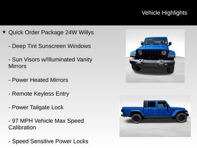 2022 Jeep Gladiator Willys 4x4