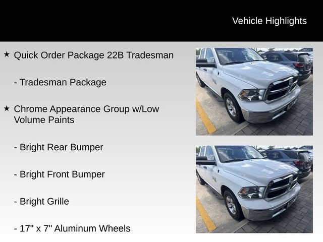 2019 RAM 1500 Classic Tradesman Quad Cab 4x2 6'4" Box