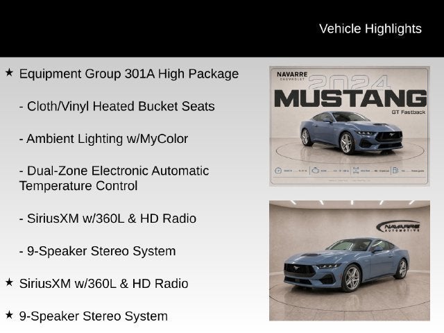 2024 Ford Mustang GT Fastback