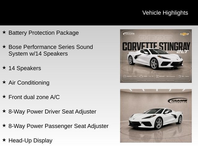 2025 Chevrolet Corvette Stingray 2LT