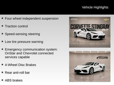 2025 Chevrolet Corvette Stingray 2LT