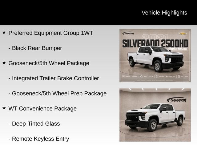 2021 Chevrolet Silverado 2500 HD Work Truck