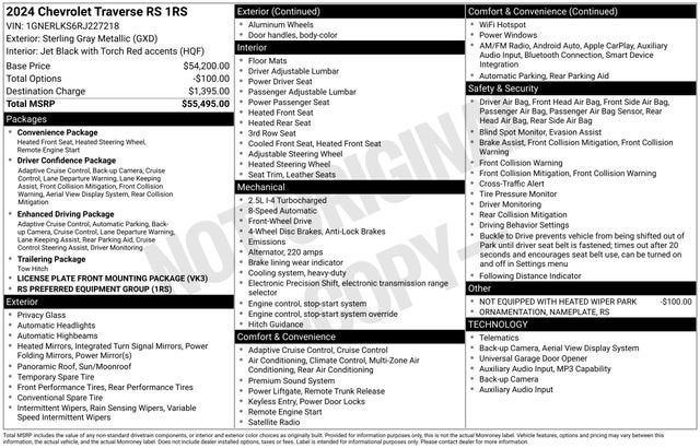 2024 Chevrolet Traverse RS