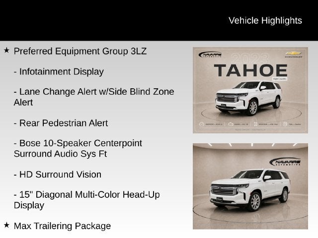 2023 Chevrolet Tahoe High Country