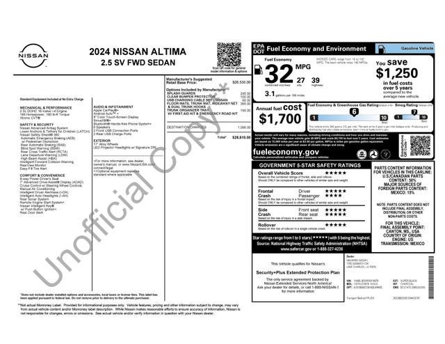 2024 Nissan Altima SV FWD