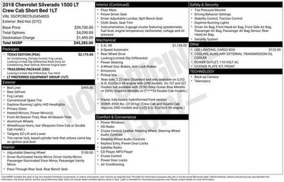 2018 Chevrolet Silverado 1500 LT