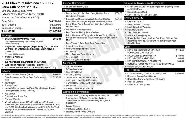 2014 Chevrolet Silverado 1500 LTZ
