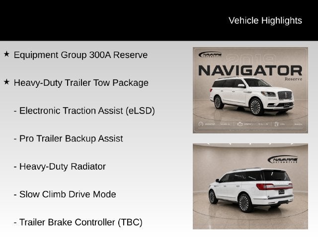 2019 Lincoln Navigator Reserve