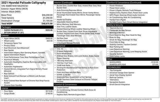 2021 Hyundai Palisade Calligraphy