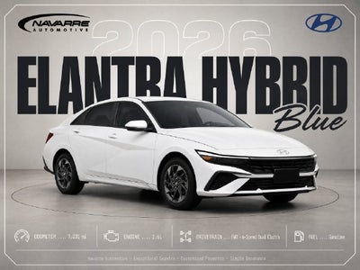 2026 Hyundai Elantra Hybrid Blue