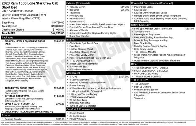 2023 RAM 1500 Lone Star