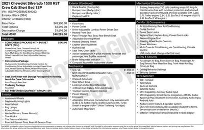 2021 Chevrolet Silverado 1500 RST