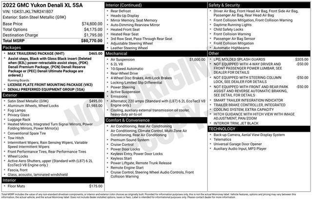 2022 GMC Yukon XL Denali