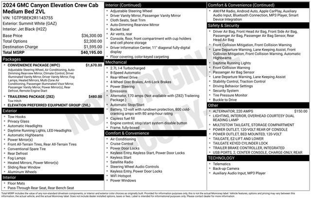 2024 GMC Canyon Elevation