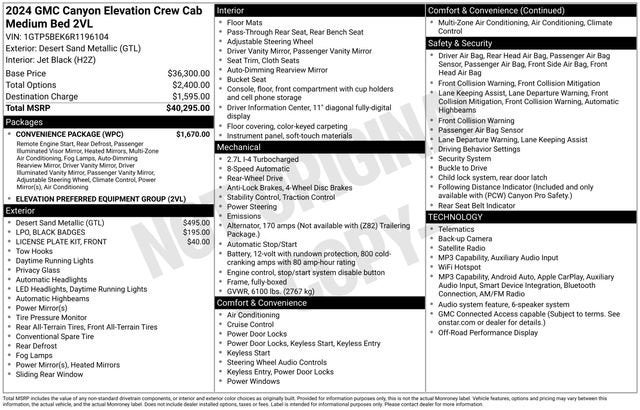 2024 GMC Canyon Elevation