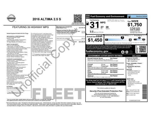 2016 Nissan Altima 2.5 S