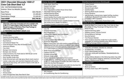 2021 Chevrolet Silverado 1500 LT