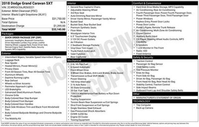 2018 Dodge Grand Caravan SXT