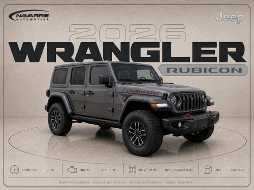 2026 Jeep Wrangler WRANGLER 4-DOOR RUBICON X