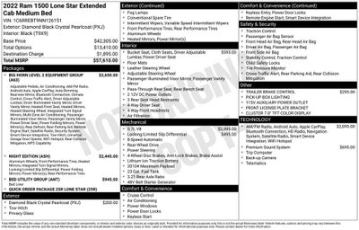 2022 RAM 1500 Big Horn/Lone Star