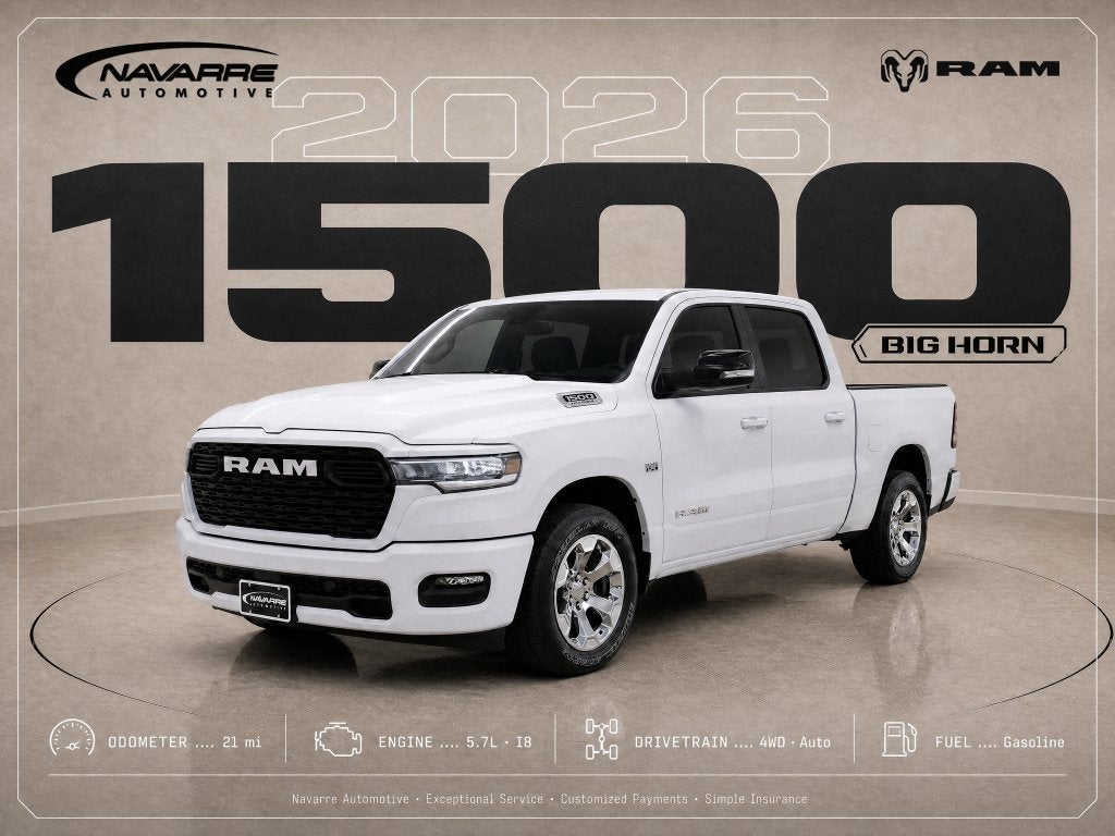 2026 RAM Ram 1500 RAM 1500 BIG HORN CREW CAB 4X4 5'7' BOX