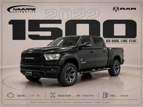 2022 RAM 1500 Big Horn Crew Cab 4x4 5'7' Box