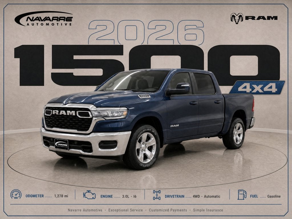 2026 RAM Ram 1500 RAM 1500 TRADESMAN CREW CAB 4X4 5'7' BOX