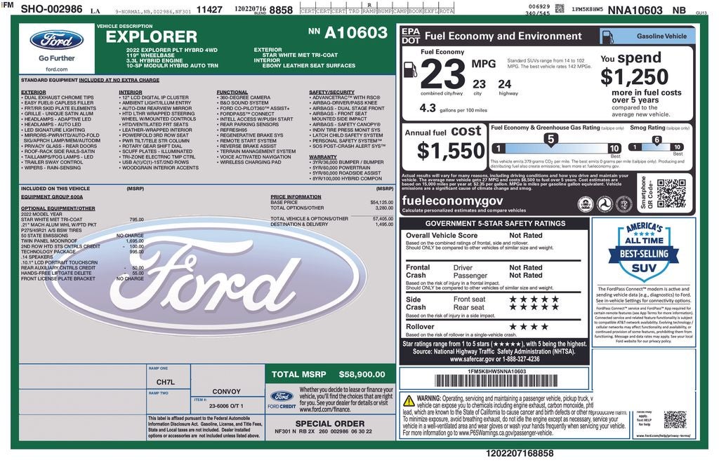 2022 Ford Explorer Platinum