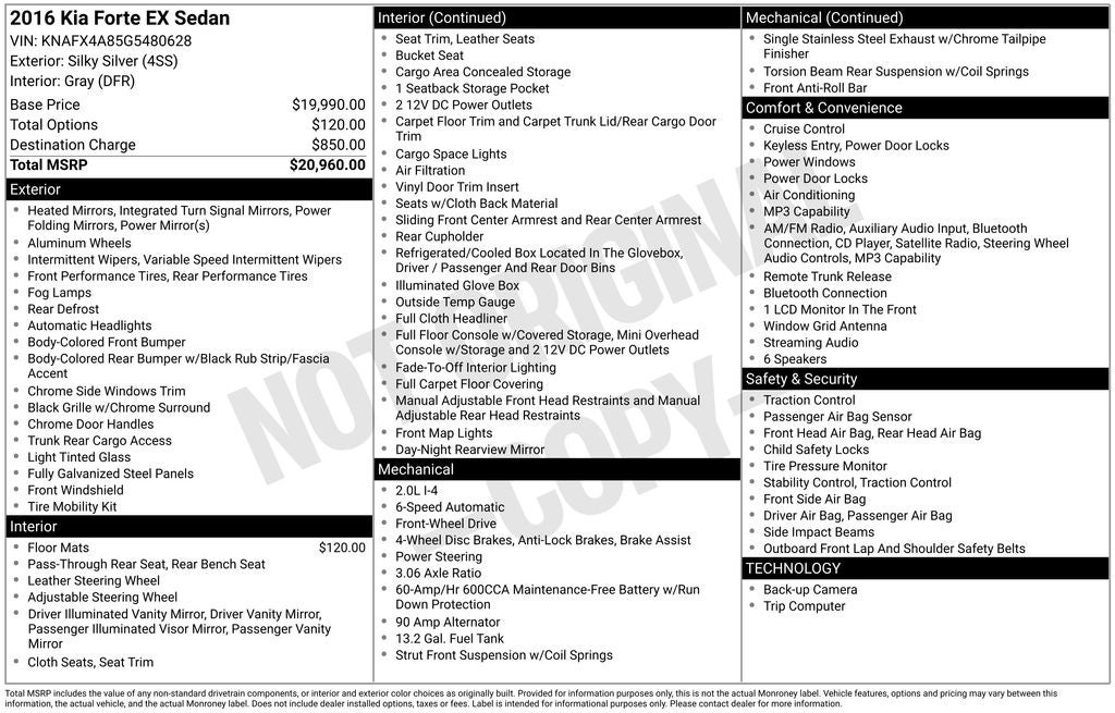 2016 Kia Forte EX