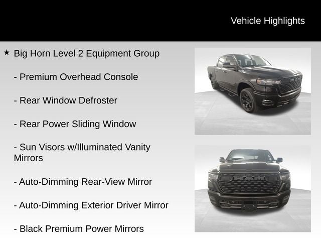 2025 RAM 1500 Big Horn/Lone Star