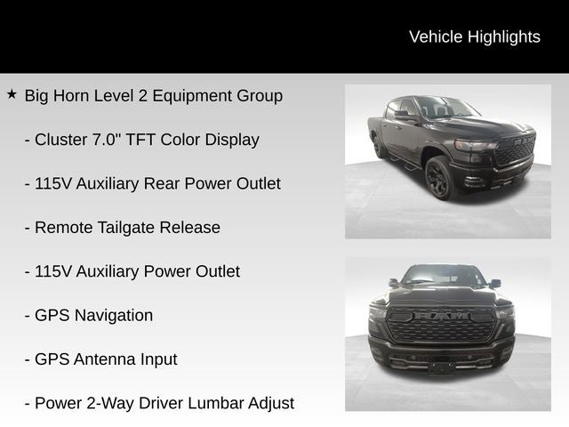 2025 RAM 1500 Big Horn/Lone Star