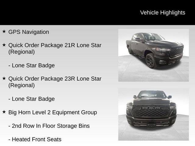 2025 RAM 1500 Big Horn/Lone Star