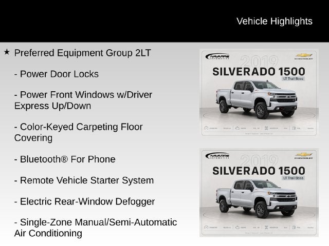 2019 Chevrolet Silverado 1500 LT Trail Boss