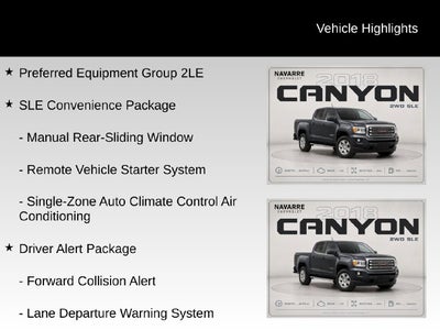 2018 GMC Canyon SLE1