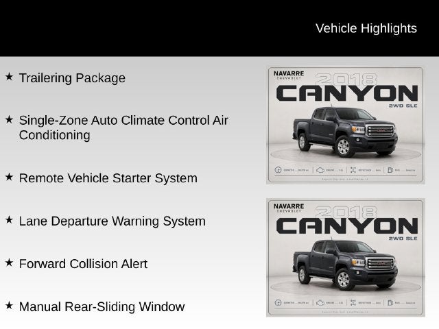 2018 GMC Canyon SLE1