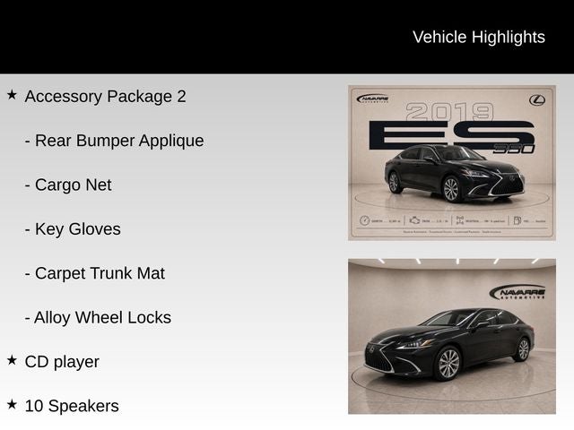 2019 Lexus ES 350