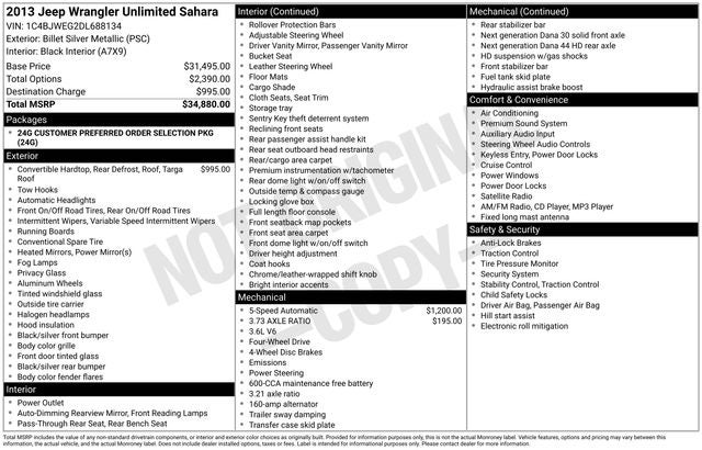 2013 Jeep Wrangler Unlimited Sahara