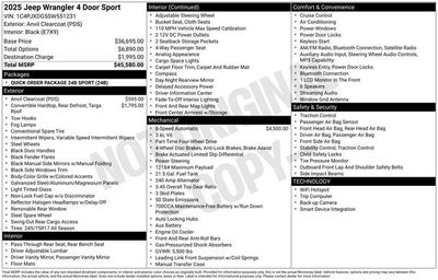 2025 Jeep Wrangler Sport