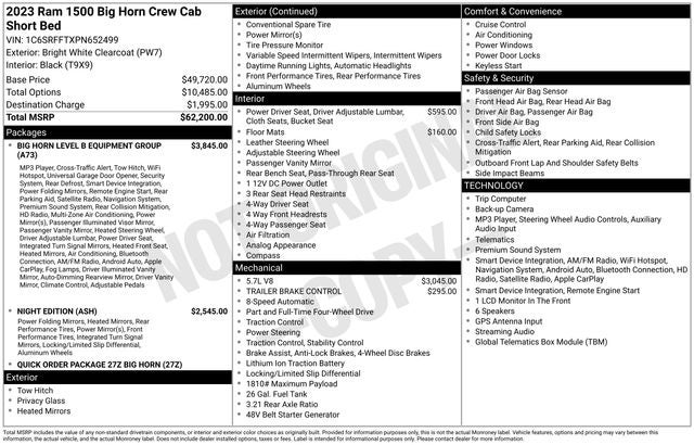 2023 RAM 1500 Big Horn/Lone Star