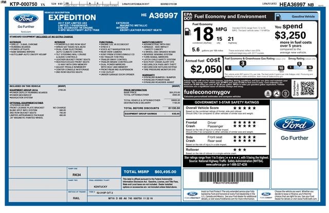2017 Ford Expedition Limited