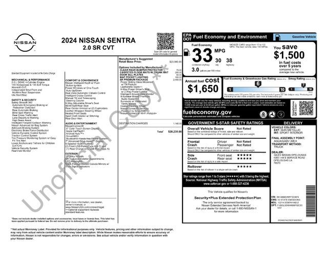 2024 Nissan Sentra SR